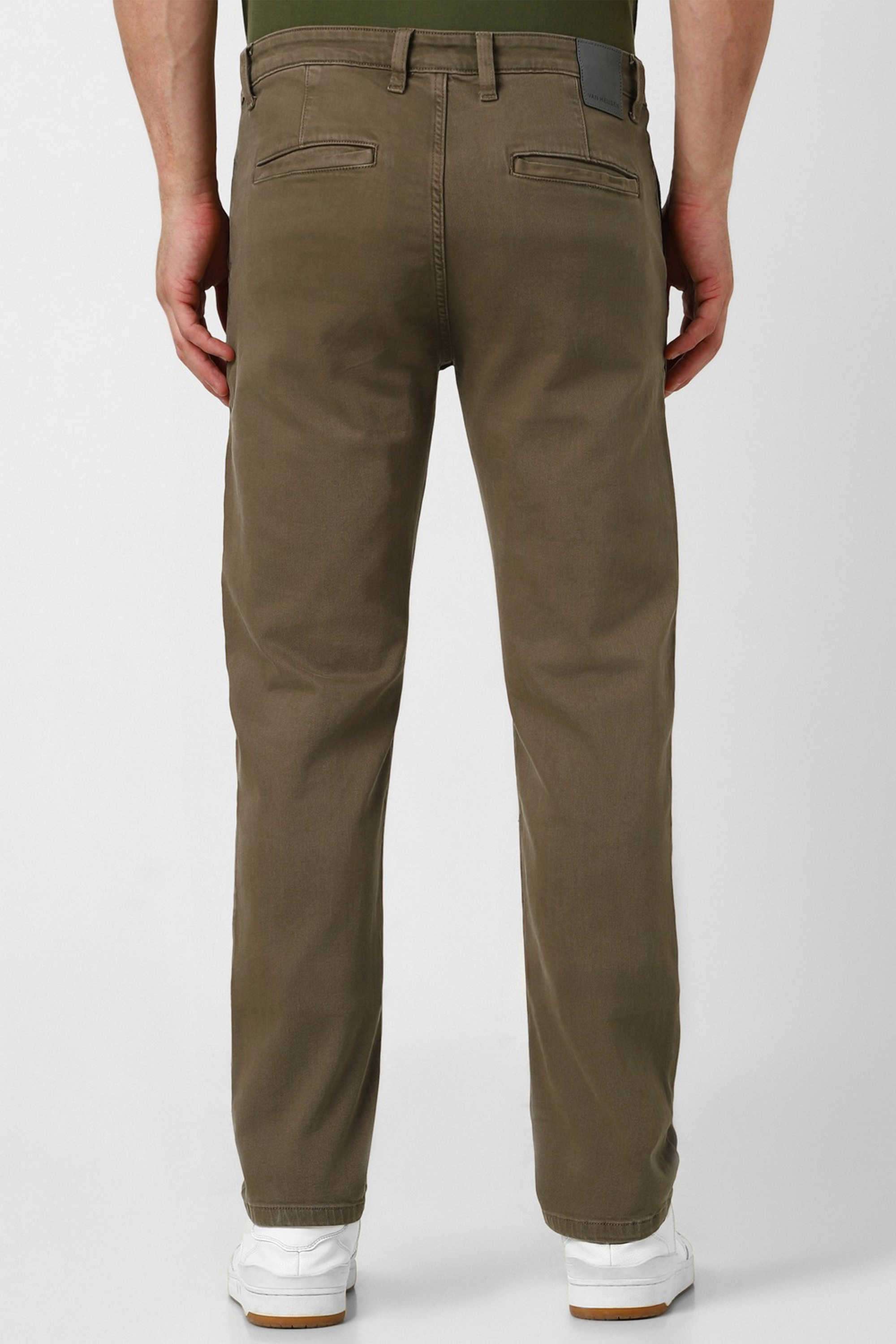 Solid-Blended-Fabric-Round-Neck-Men-s-T-Shirt