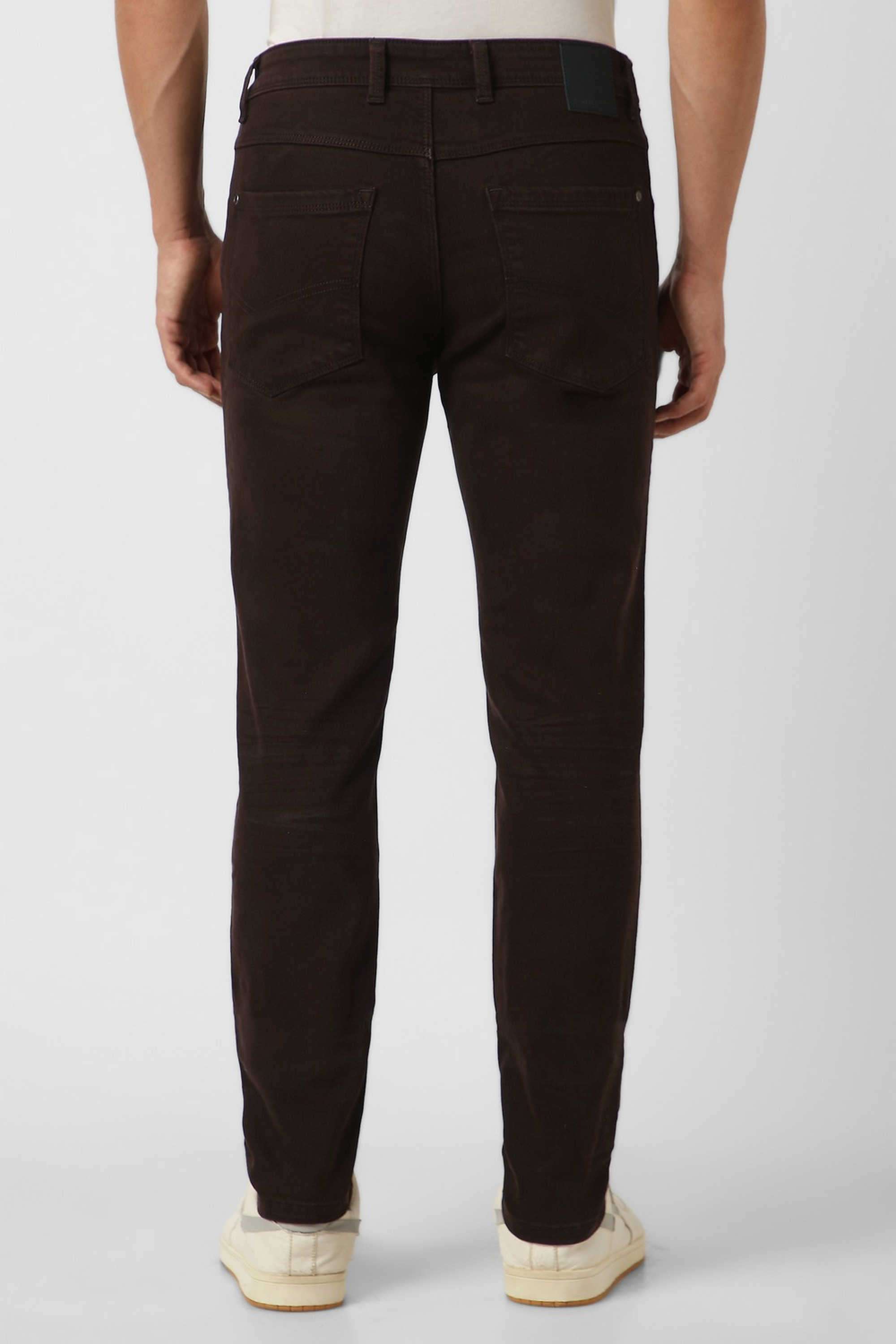 Solid-Blended-Fabric-Round-Neck-Men-s-T-Shirt