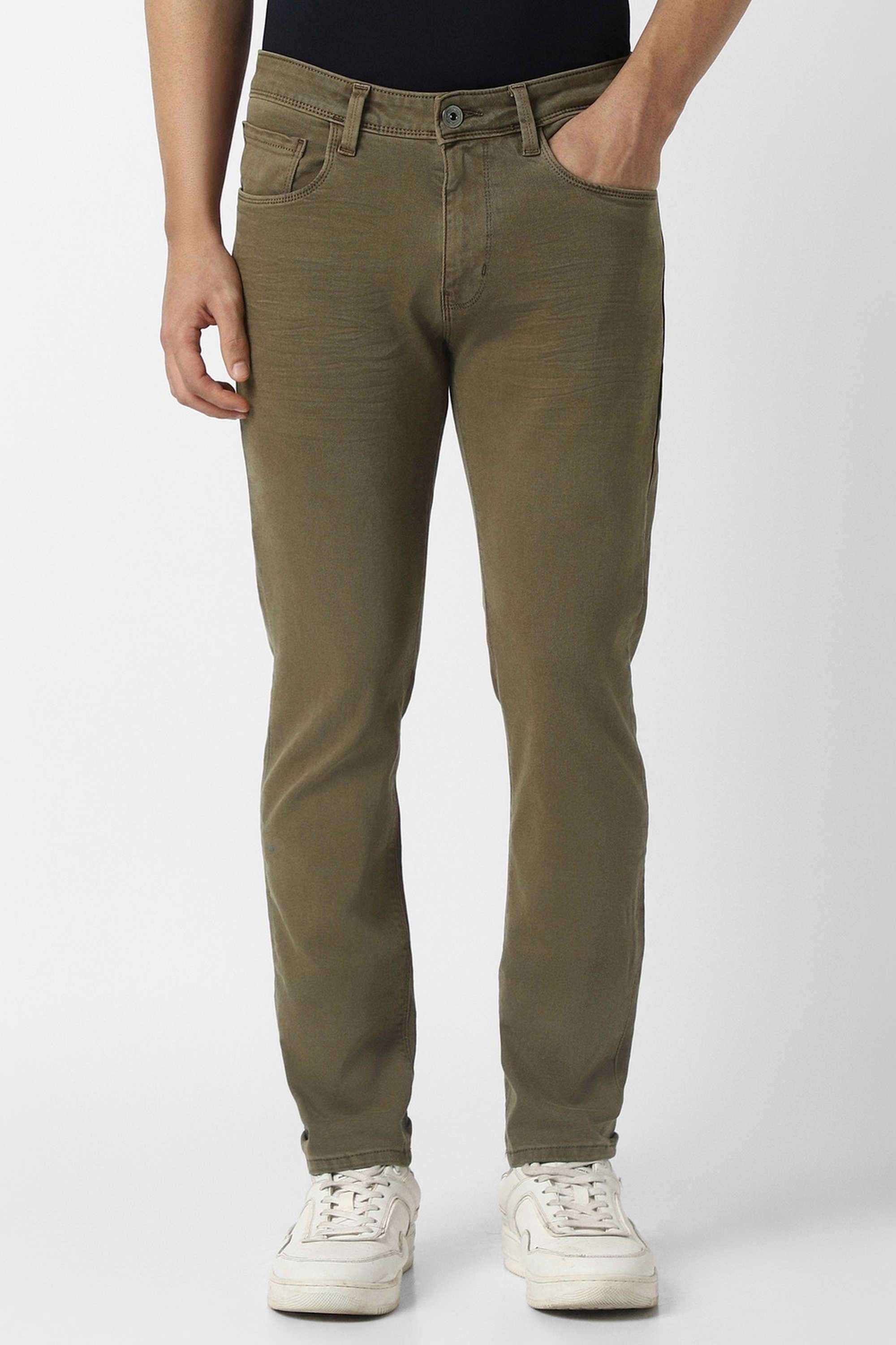 Solid-Blended-Fabric-Round-Neck-Men-s-T-Shirt