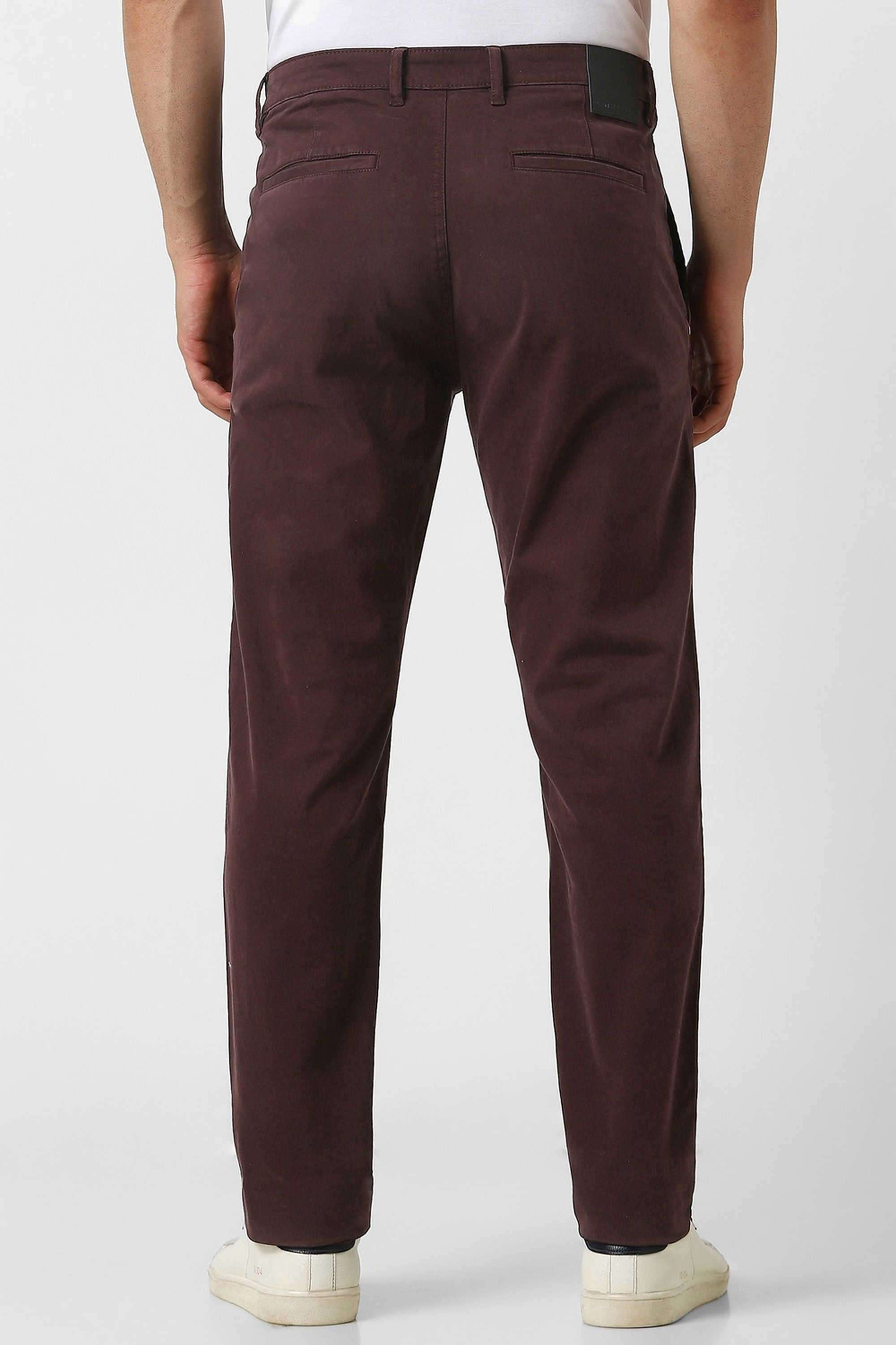 Solid-Blended-Fabric-Round-Neck-Men-s-T-Shirt