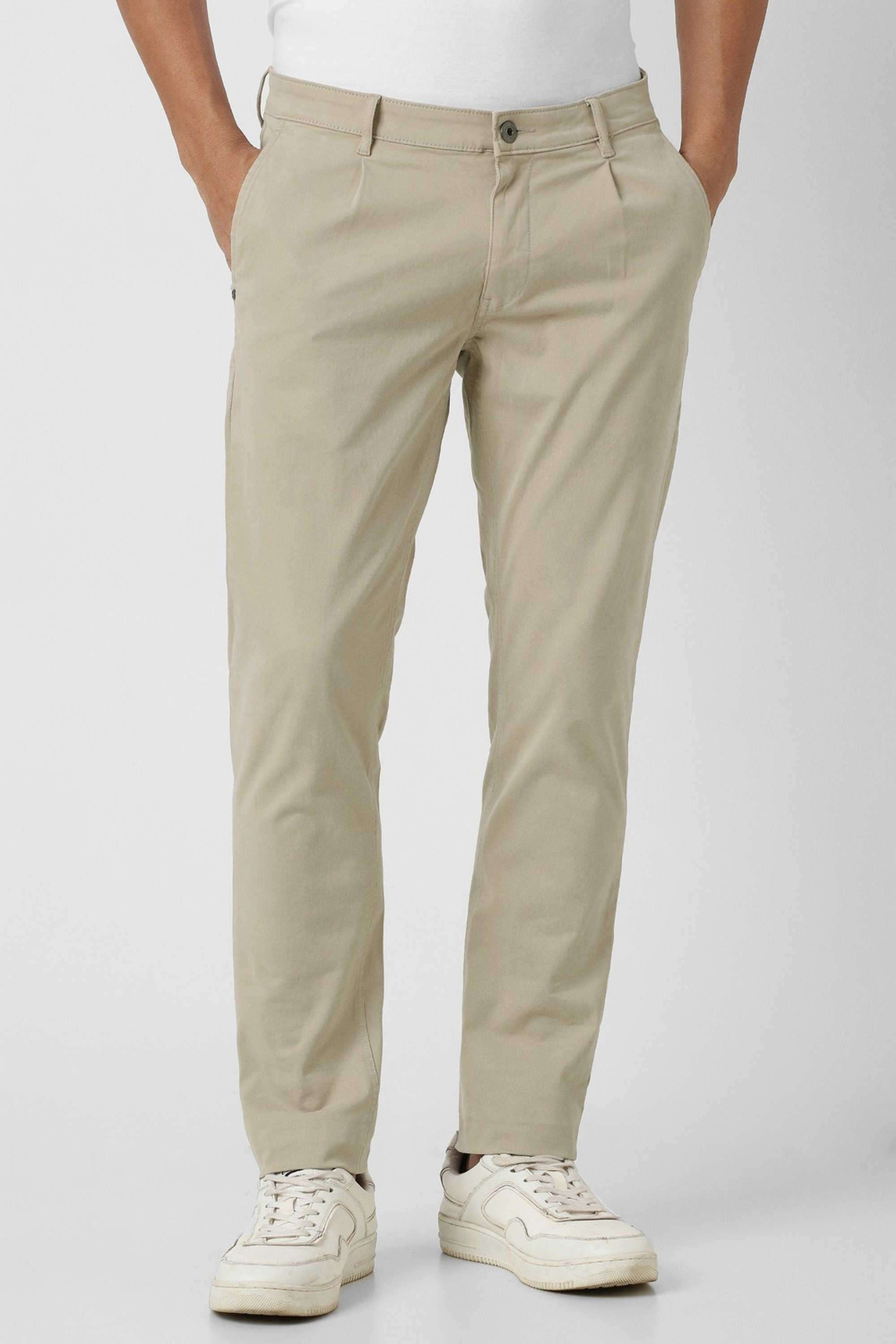 Solid-Blended-Fabric-Round-Neck-Men-s-T-Shirt