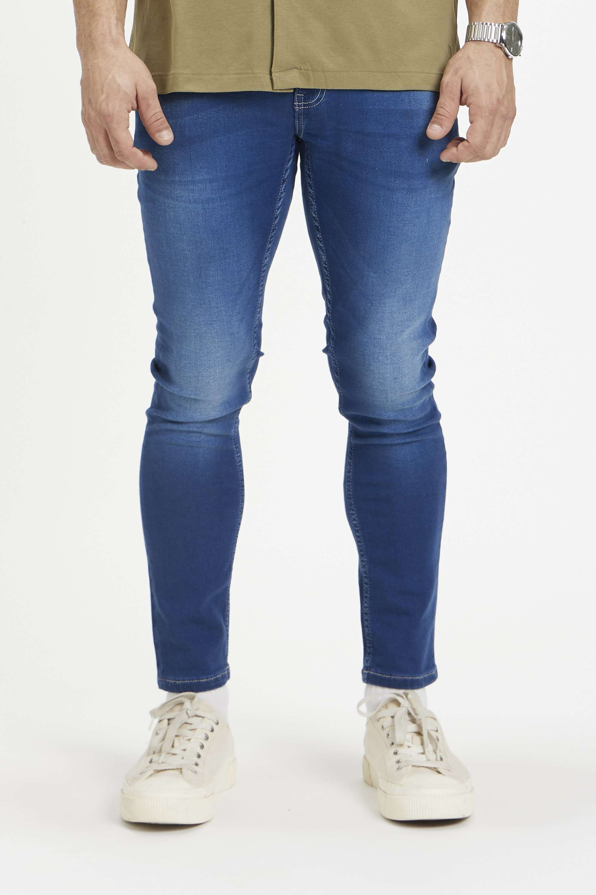 Light-Wash-Cotton-Super-Skinny-Fit-Men-s-Jeans