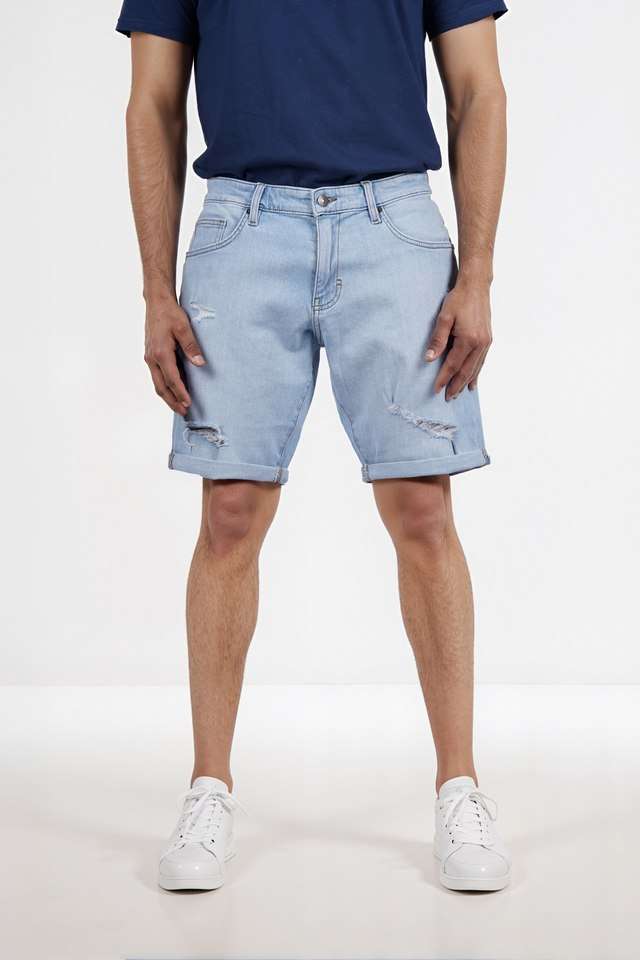 Solid-Cotton-Men-s-Shorts