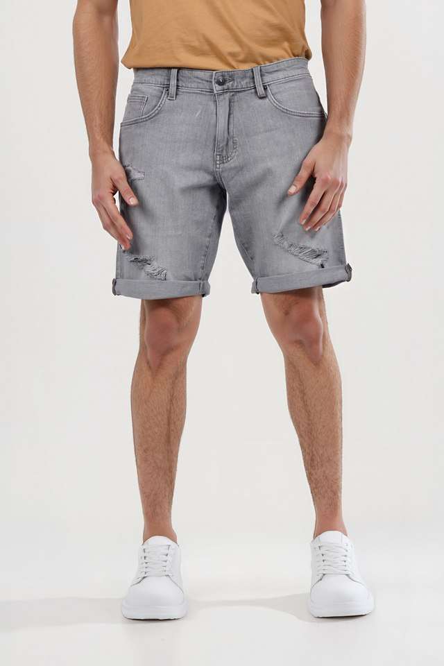 Solid-Cotton-Men-s-Shorts