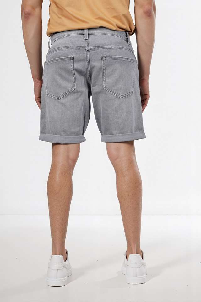 Solid-Cotton-Men-s-Shorts