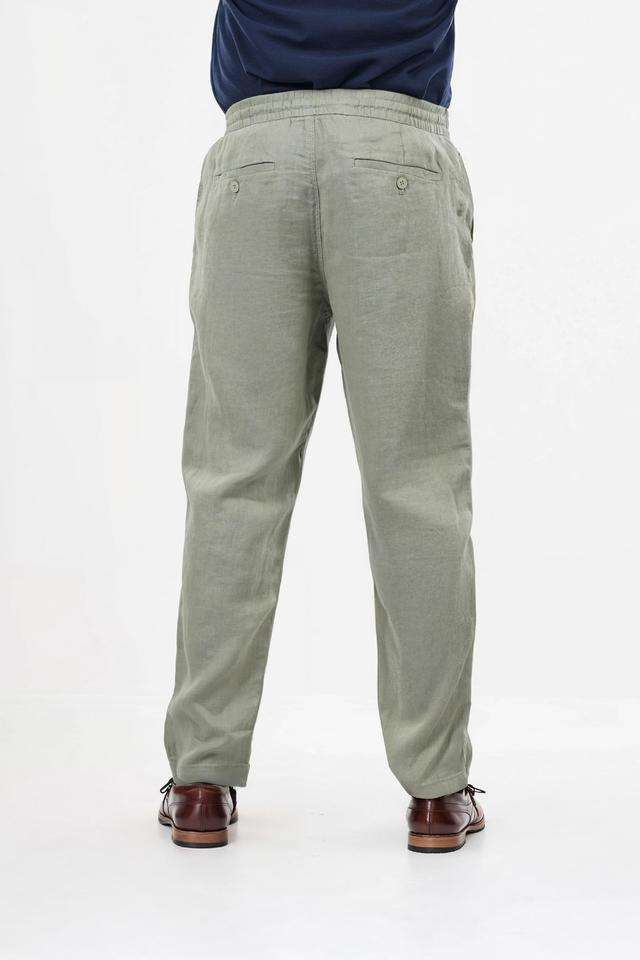 Solid-Linen-Straight-Fit-Men-s-Casual-Trousers