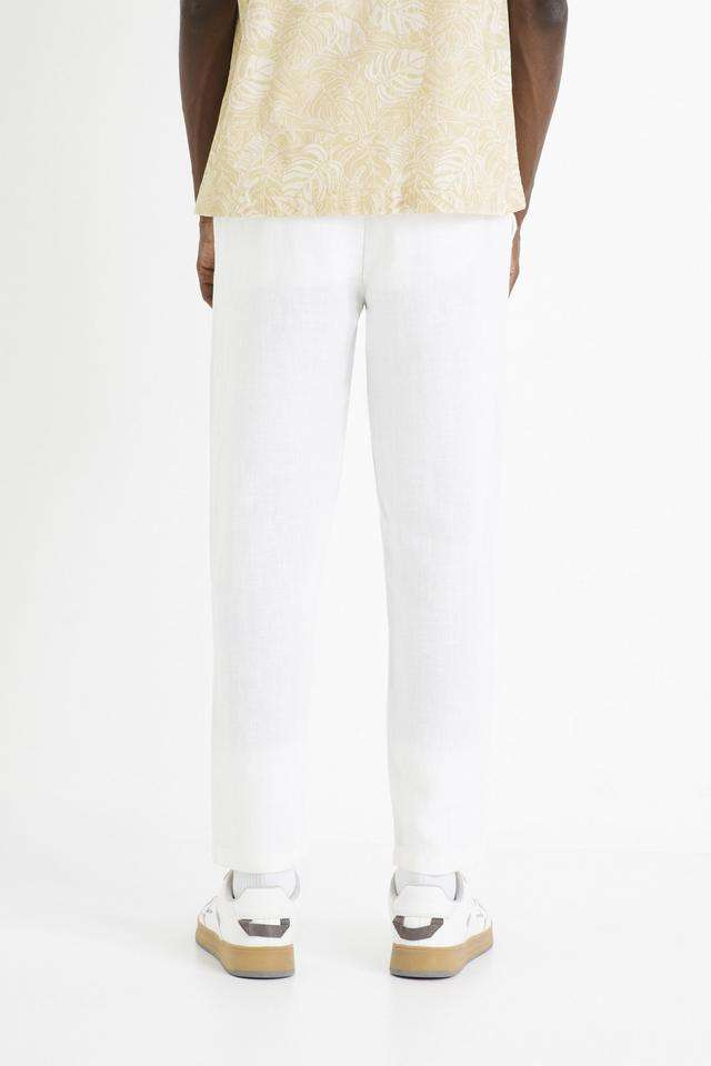 Solid-Linen-Straight-Fit-Men-s-Casual-Trousers