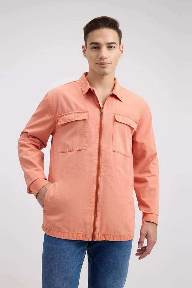 Solid-Cotton-Regular-Fit-Men-s-Casual-Wear-Shirt