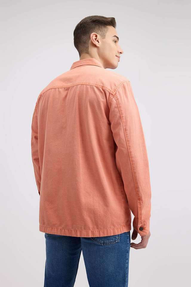 Solid-Cotton-Regular-Fit-Men-s-Casual-Wear-Shirt