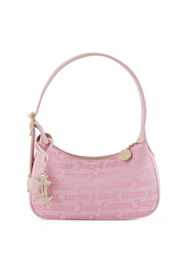 Buy JUICY COUTURE Pink Textured PU Zipper Closure Women's
