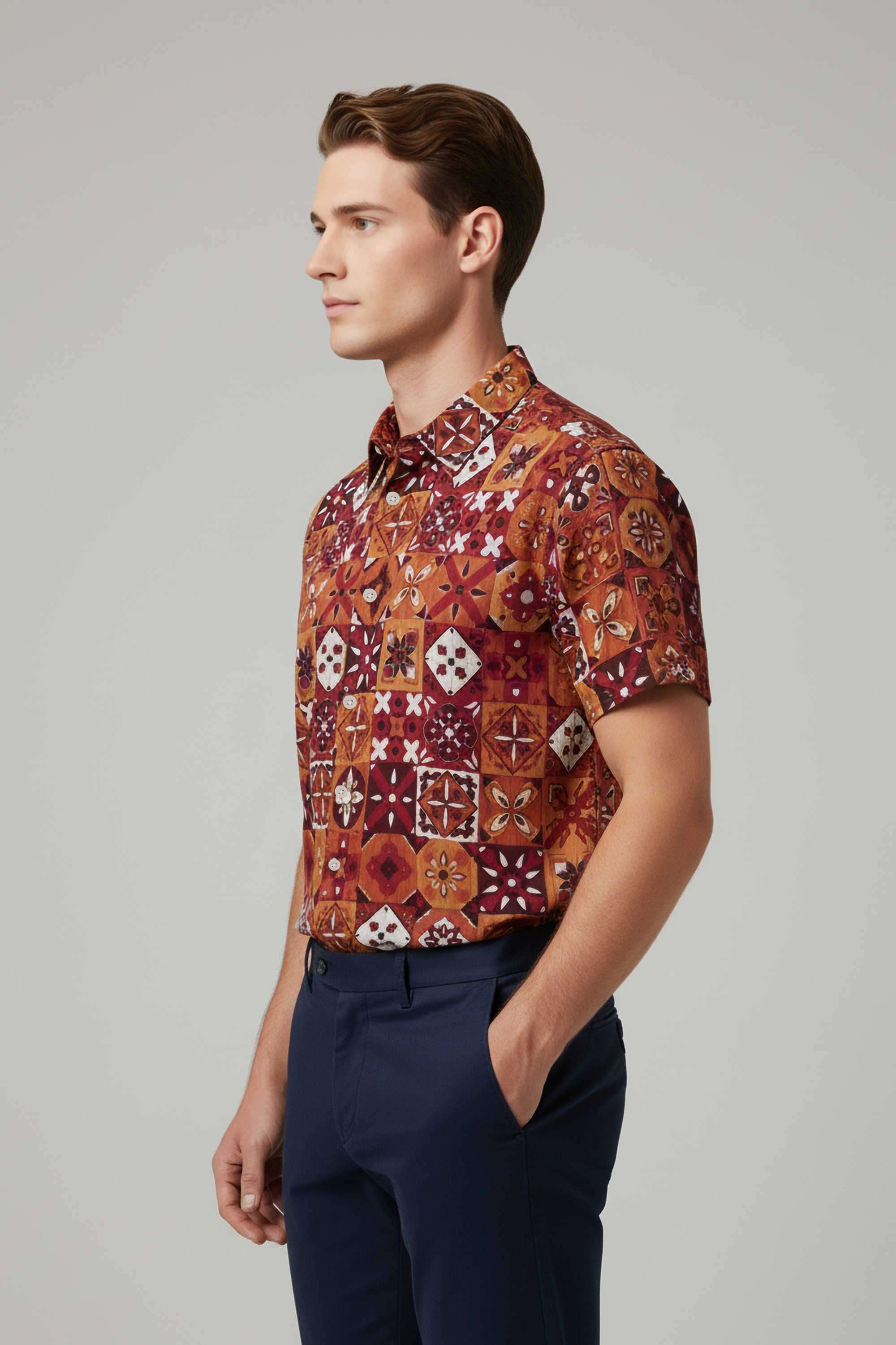 Textured-Polyester-Regular-Fit-Men-s-Casual-Shirt