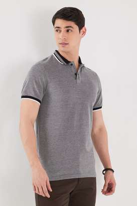 Solid-Blended-Fabric-Polo-Men-s-T-Shirt