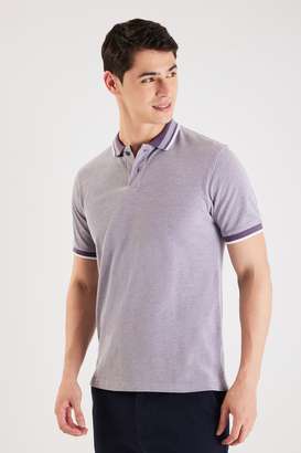 Solid-Blended-Fabric-Polo-Men-s-T-Shirt