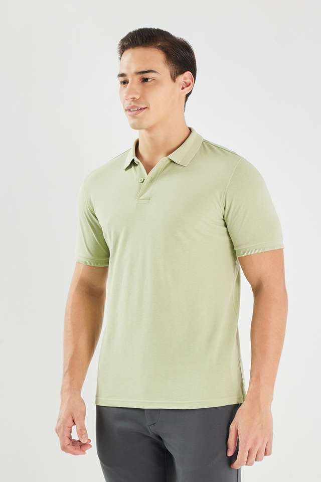 Solid-Blended-Fabric-Polo-Men-s-T-Shirt