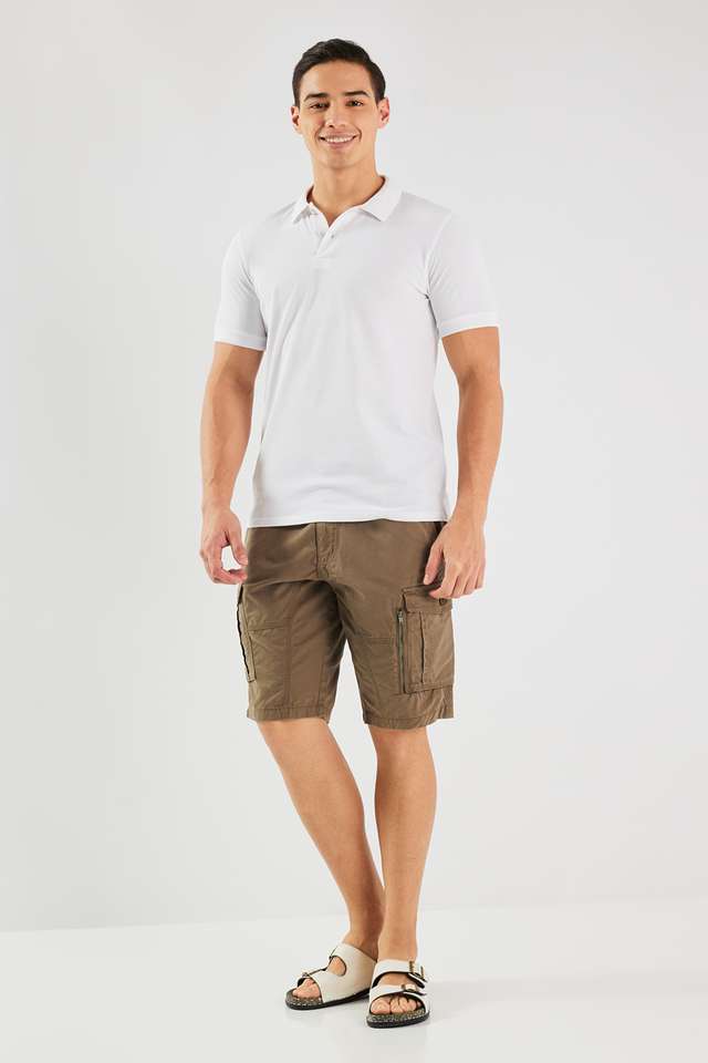 Solid-Blended-Fabric-Polo-Men-s-T-Shirt