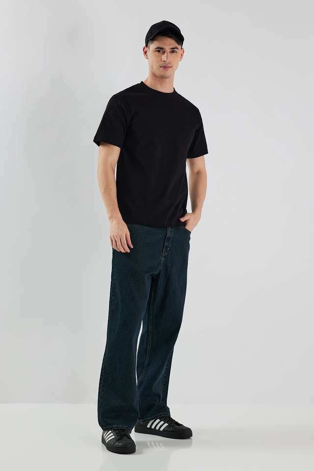 Solid-Cotton-Round-Neck-Men-s-T-Shirt
