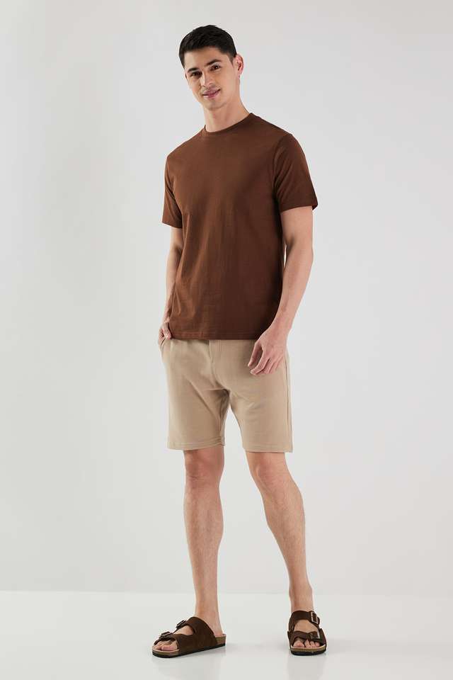 Solid-Cotton-Round-Neck-Men-s-T-Shirt