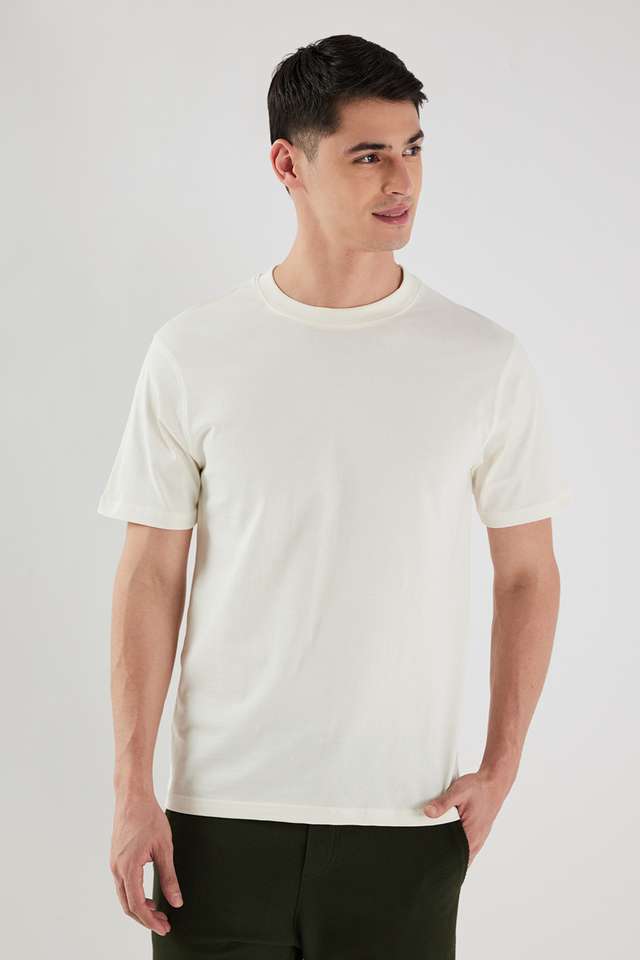 Solid-Cotton-Round-Neck-Men-s-T-Shirt