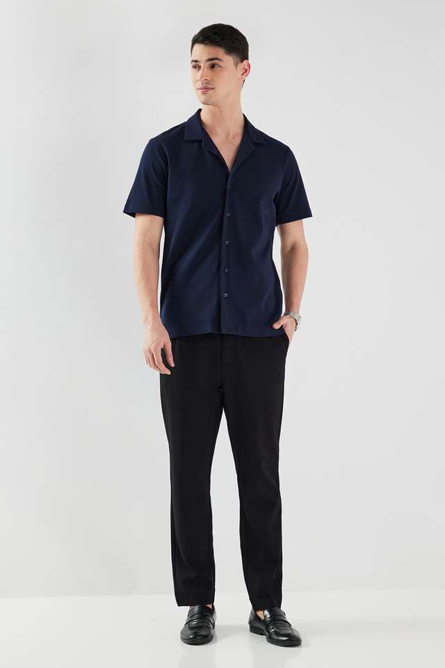 Solid-Cotton-Regular-Fit-Men-s-Casual-Wear-Shirt