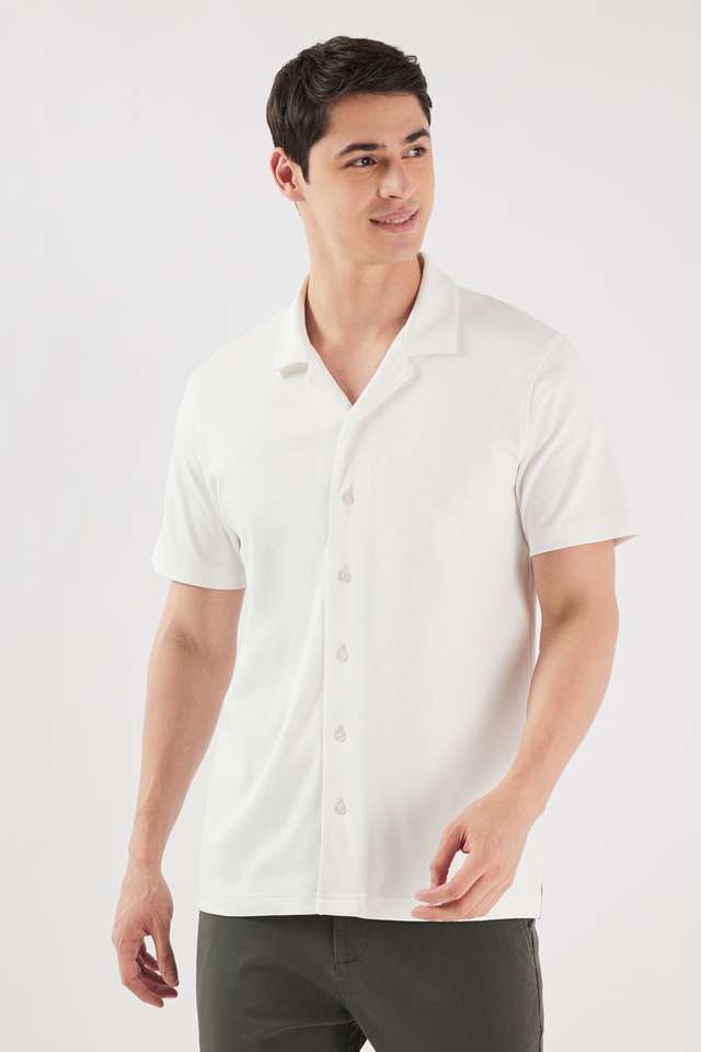 Solid-Cotton-Regular-Fit-Men-s-Casual-Wear-Shirt