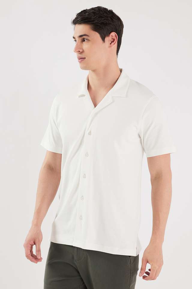 Solid-Cotton-Regular-Fit-Men-s-Casual-Wear-Shirt
