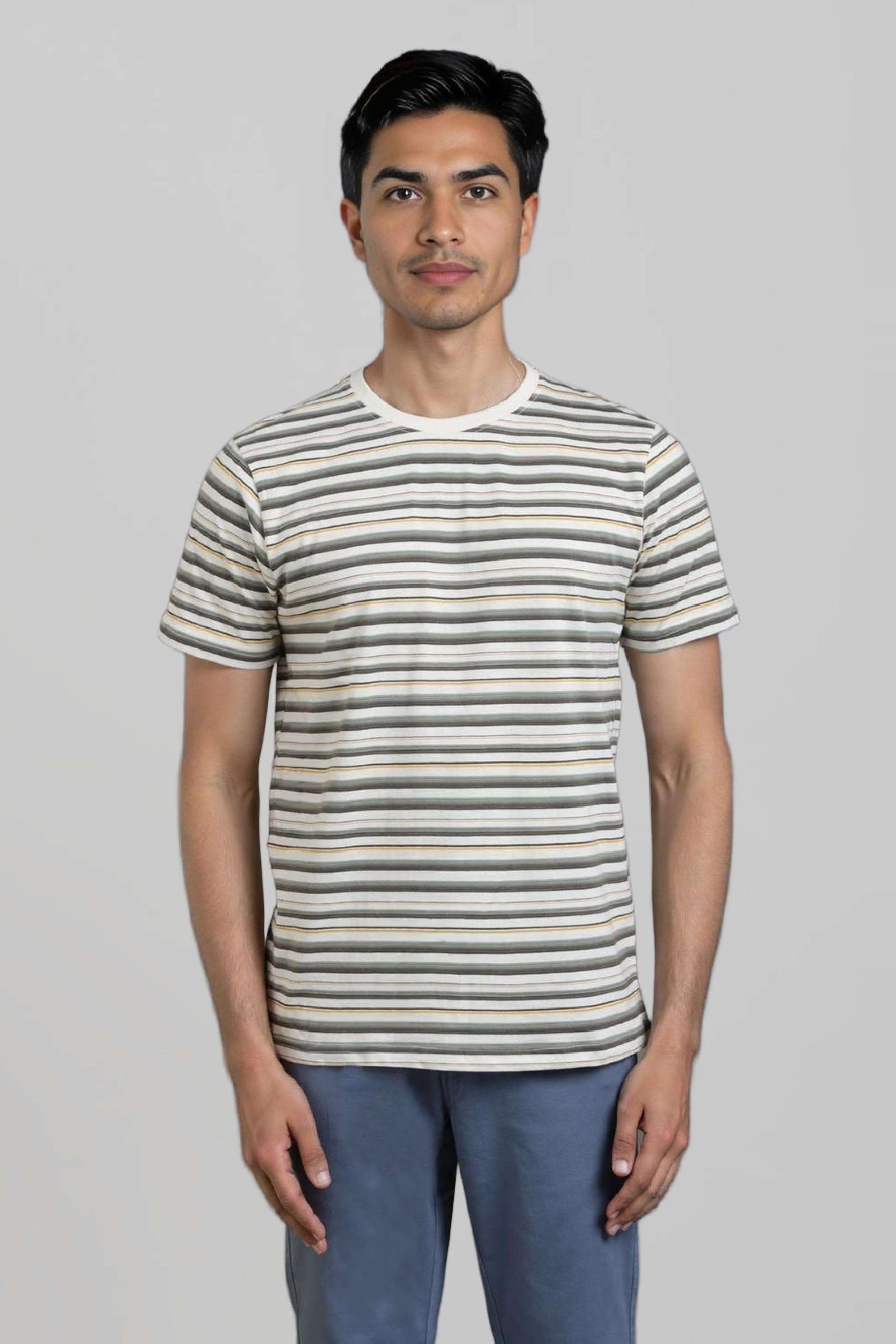Blended-Fabric-Regular-Fit-Men-T-Shirt