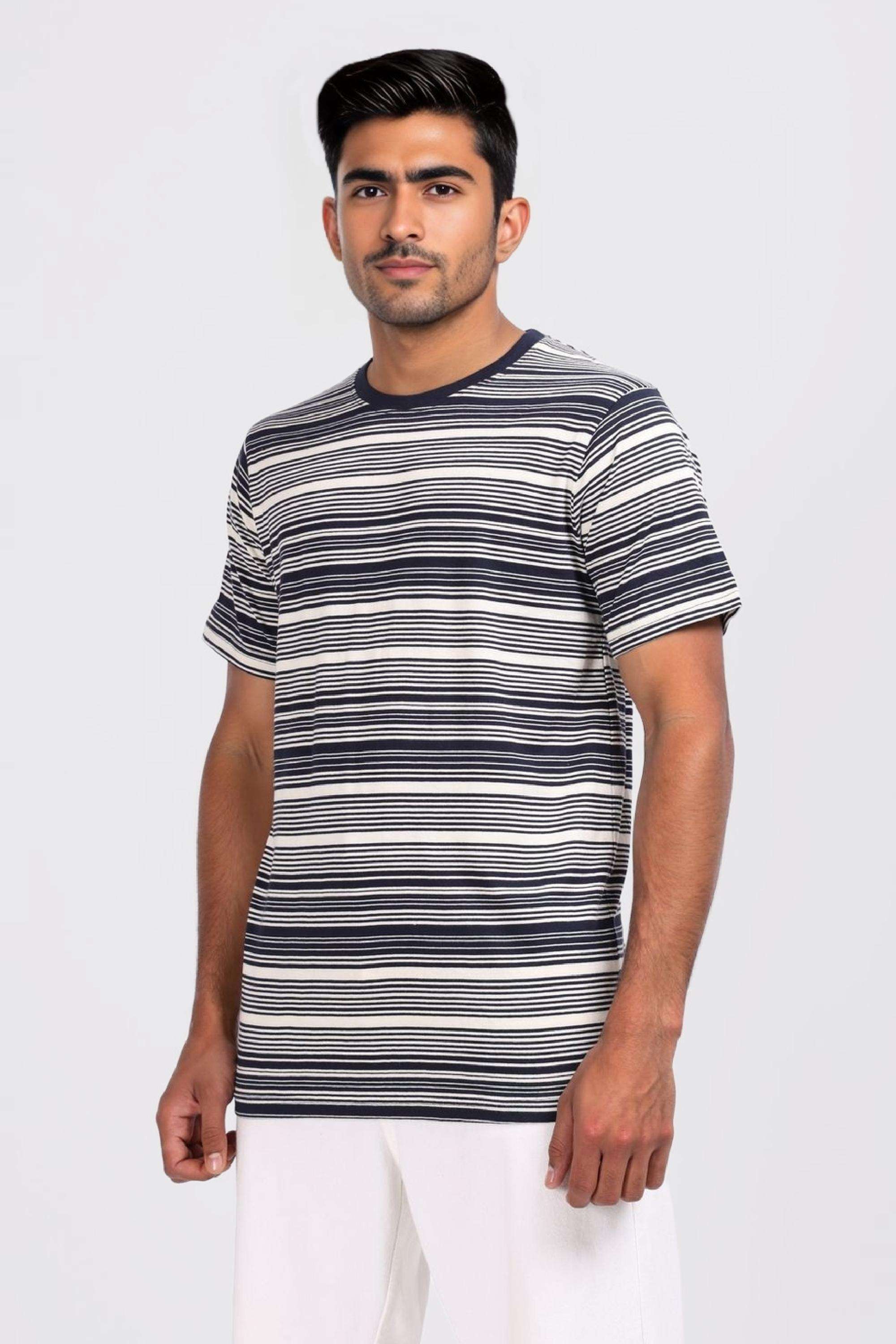 Blended-Fabric-Regular-Fit-Men-T-Shirt