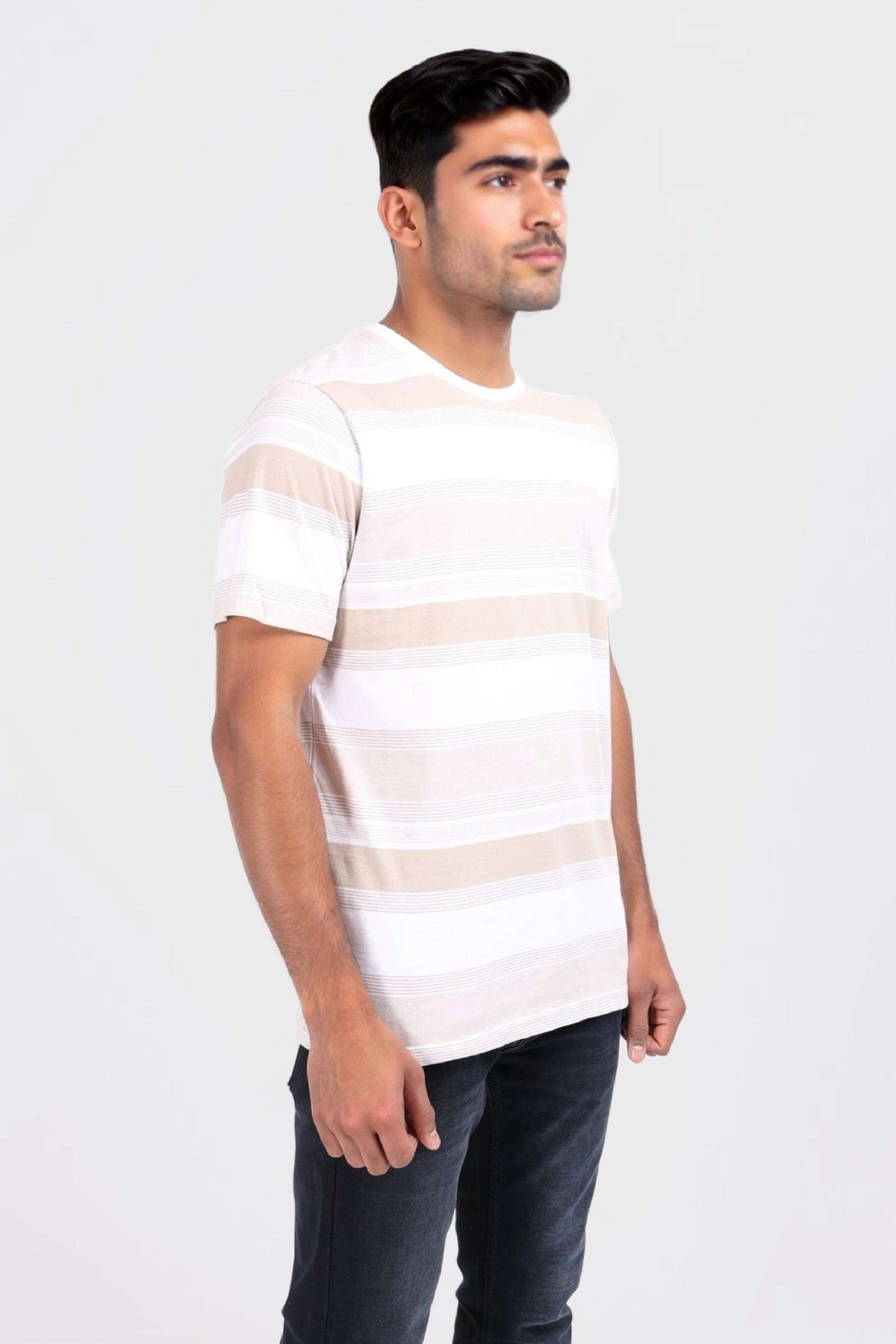 Blended-Fabric-Regular-Fit-Men-T-Shirt