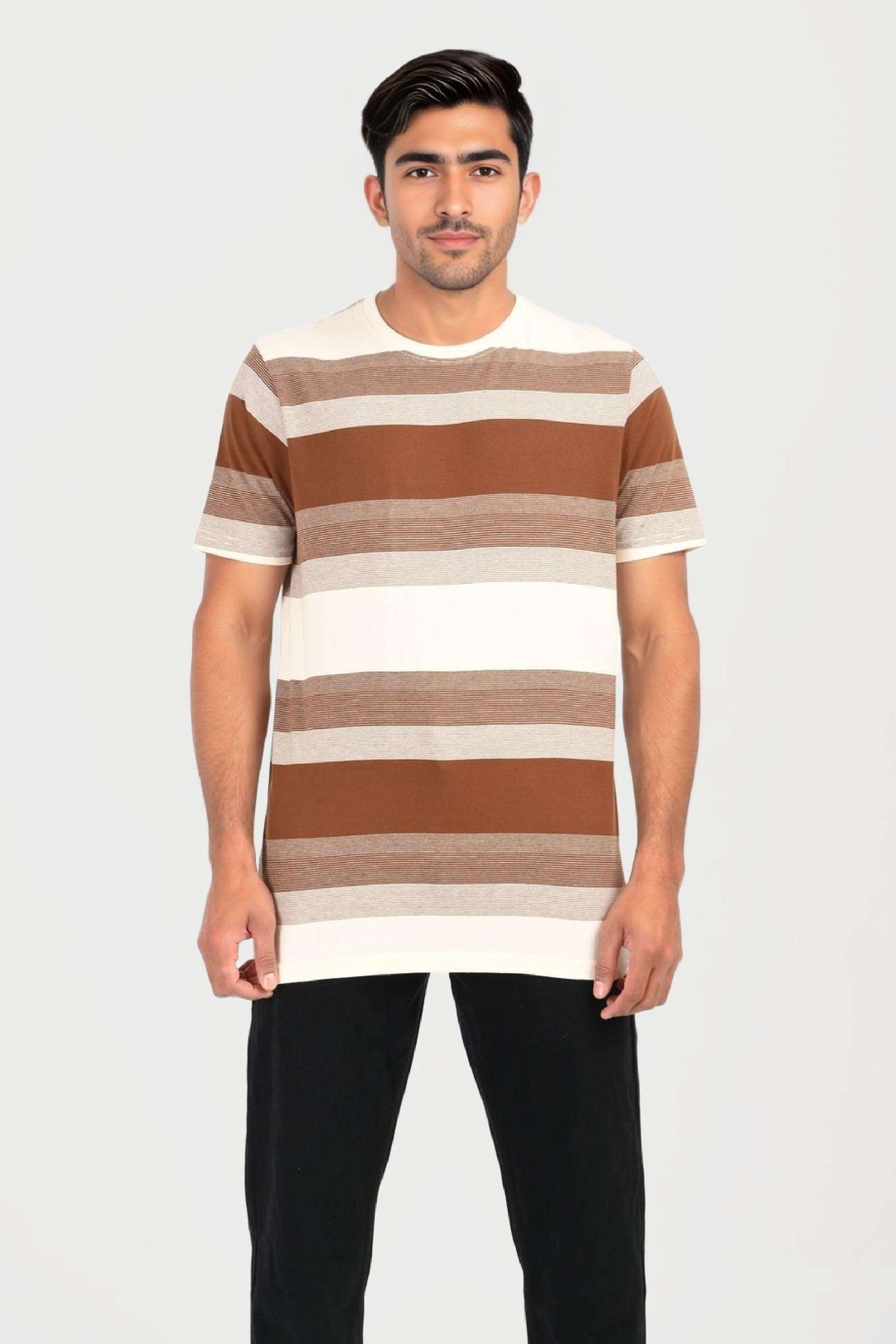 Blended-Fabric-Regular-Fit-Men-T-Shirt