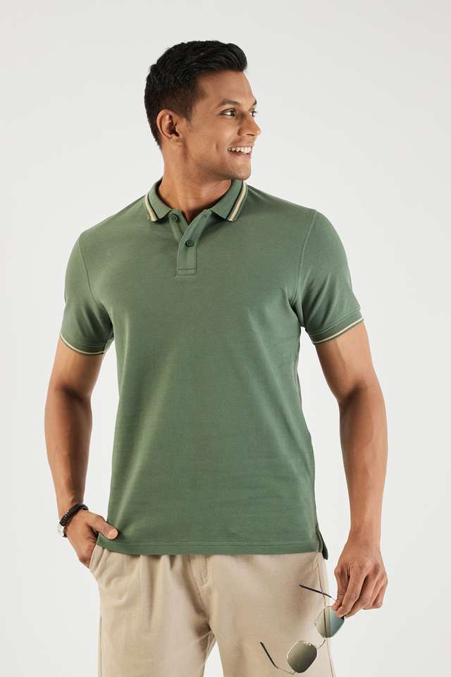 Solid-Cotton-Polo-Men-s-T-Shirt