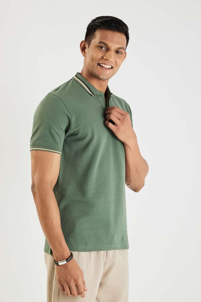 Solid-Cotton-Polo-Men-s-T-Shirt