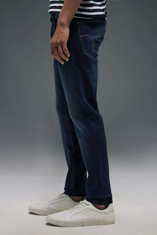 Light-Wash-Blended-Fabric-Skinny-Fit-Men-s-Jeans