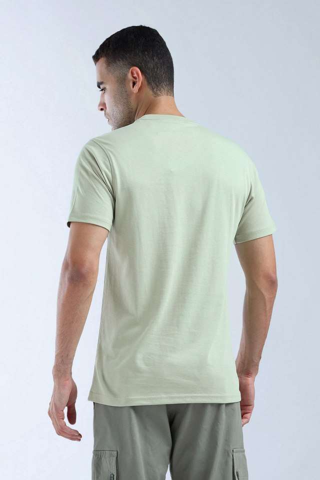 Graphic-Print-Blended-Fabric-Regular-Fit-Men-T-Shirt