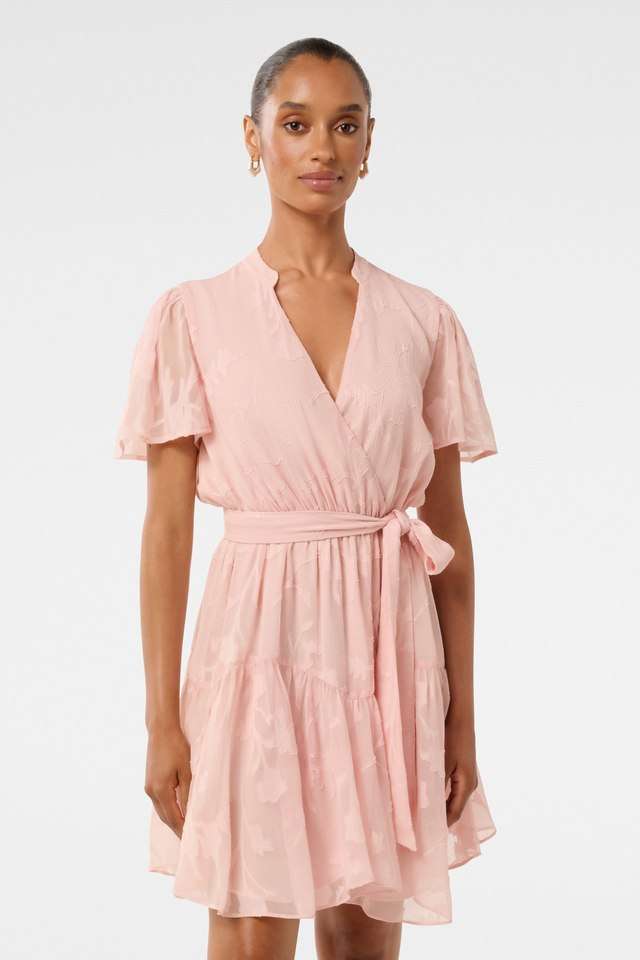 Floral-Mandarin-Collar-Womens-Petite-Party-Wear-Dress