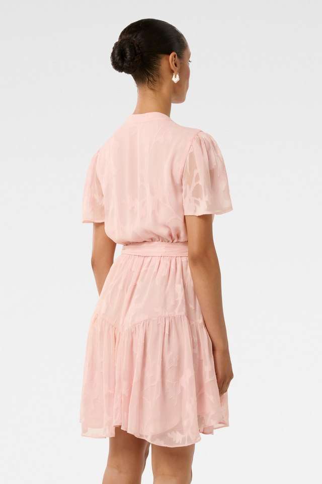 Floral-Mandarin-Collar-Womens-Petite-Party-Wear-Dress