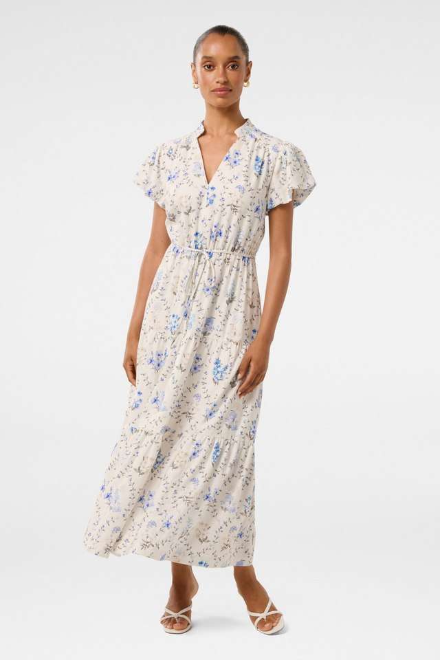 knee length dresses for ladies Elena Printed Midi Dress