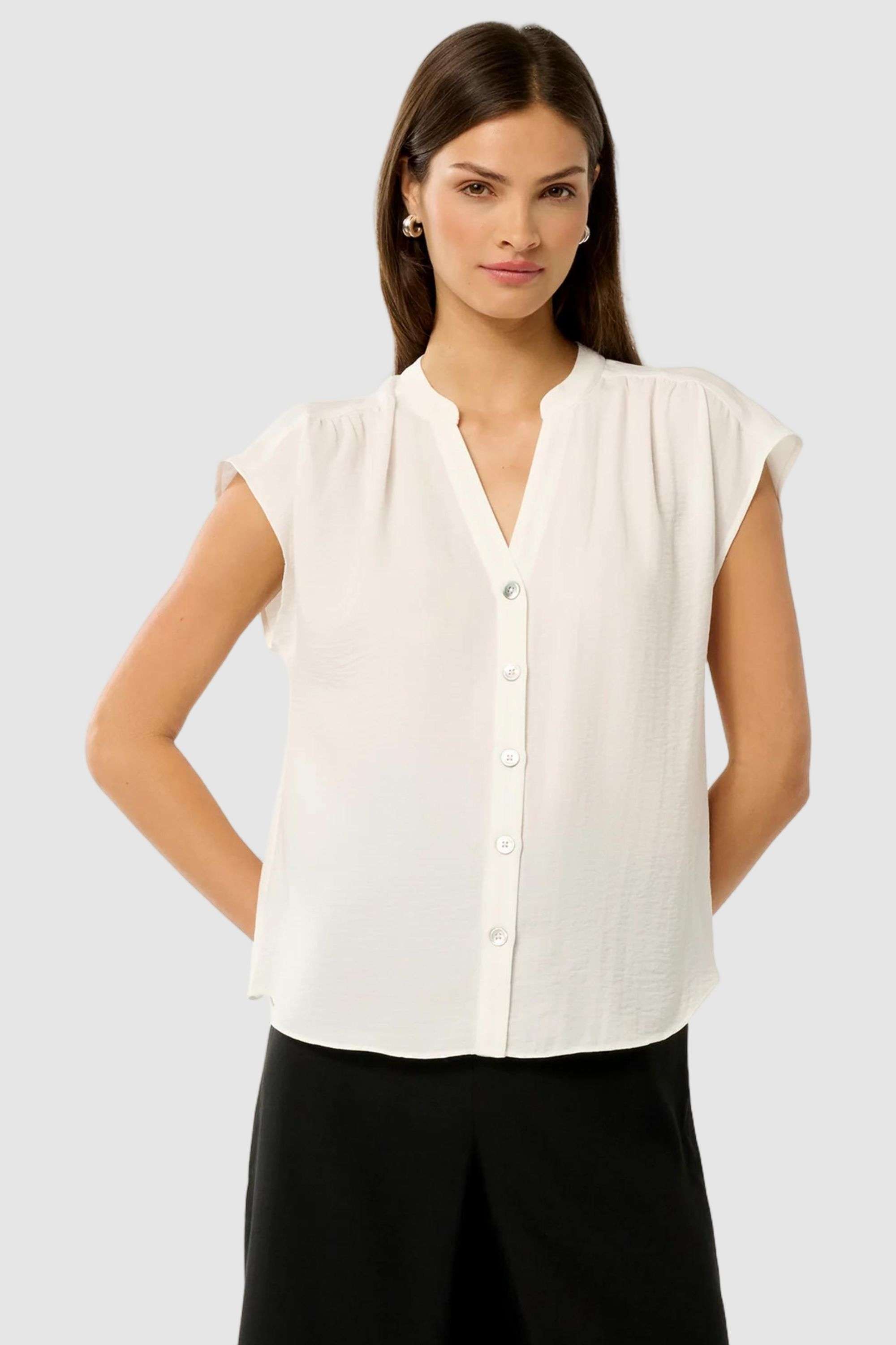 Solid-Polyester-Casual-Wear-Women-s-Blouse