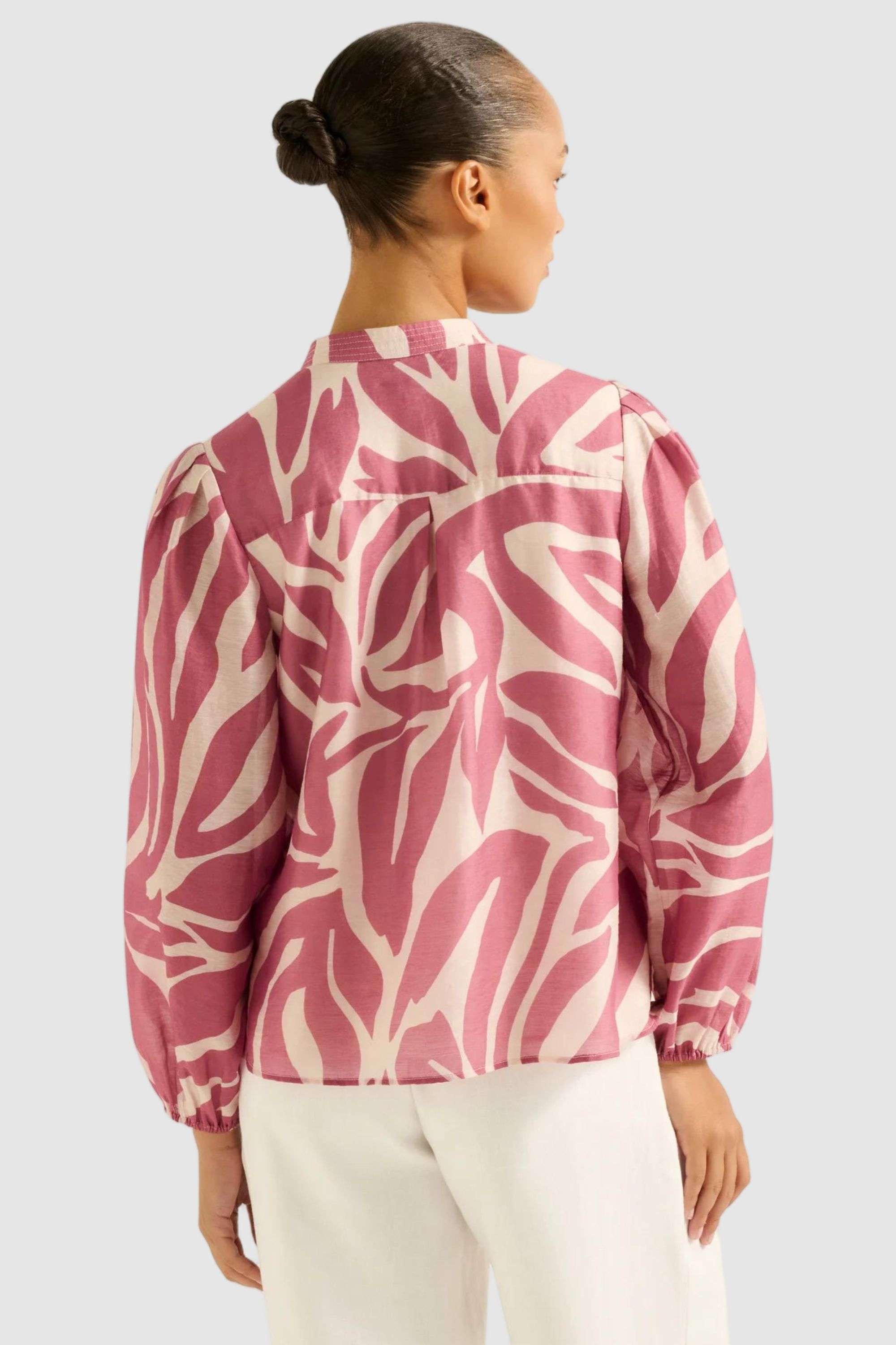 Abstract-Blended-Fabric-Casual-Wear-Women-s-Blouse