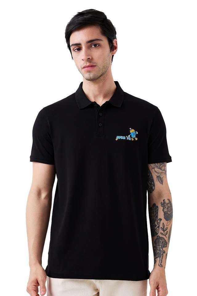 Solid-Cotton-Polo-Men-s-T-Shirt