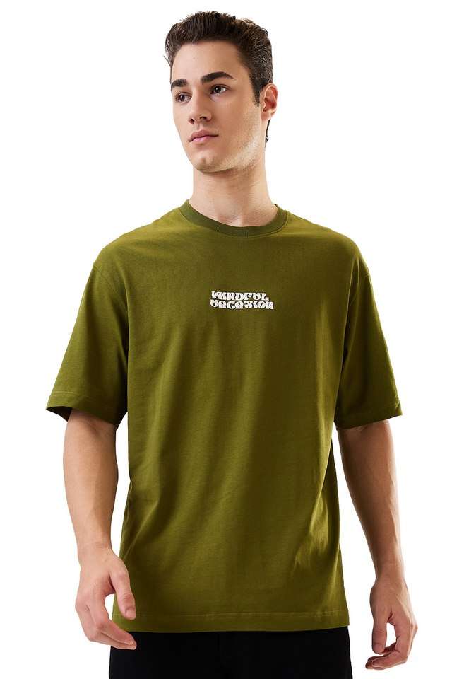 Solid-Cotton-Round-Neck-Men-s-T-Shirt