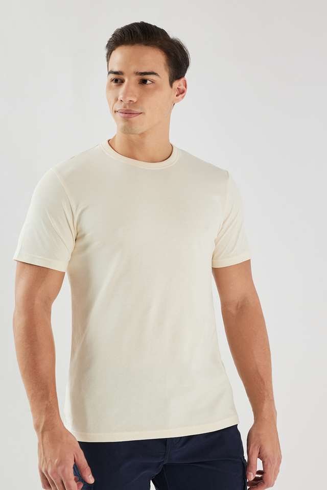 Textured-Cotton-Round-Neck-Men-s-T-Shirt