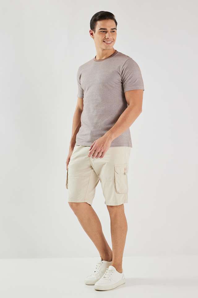 Textured-Cotton-Round-Neck-Men-s-T-Shirt