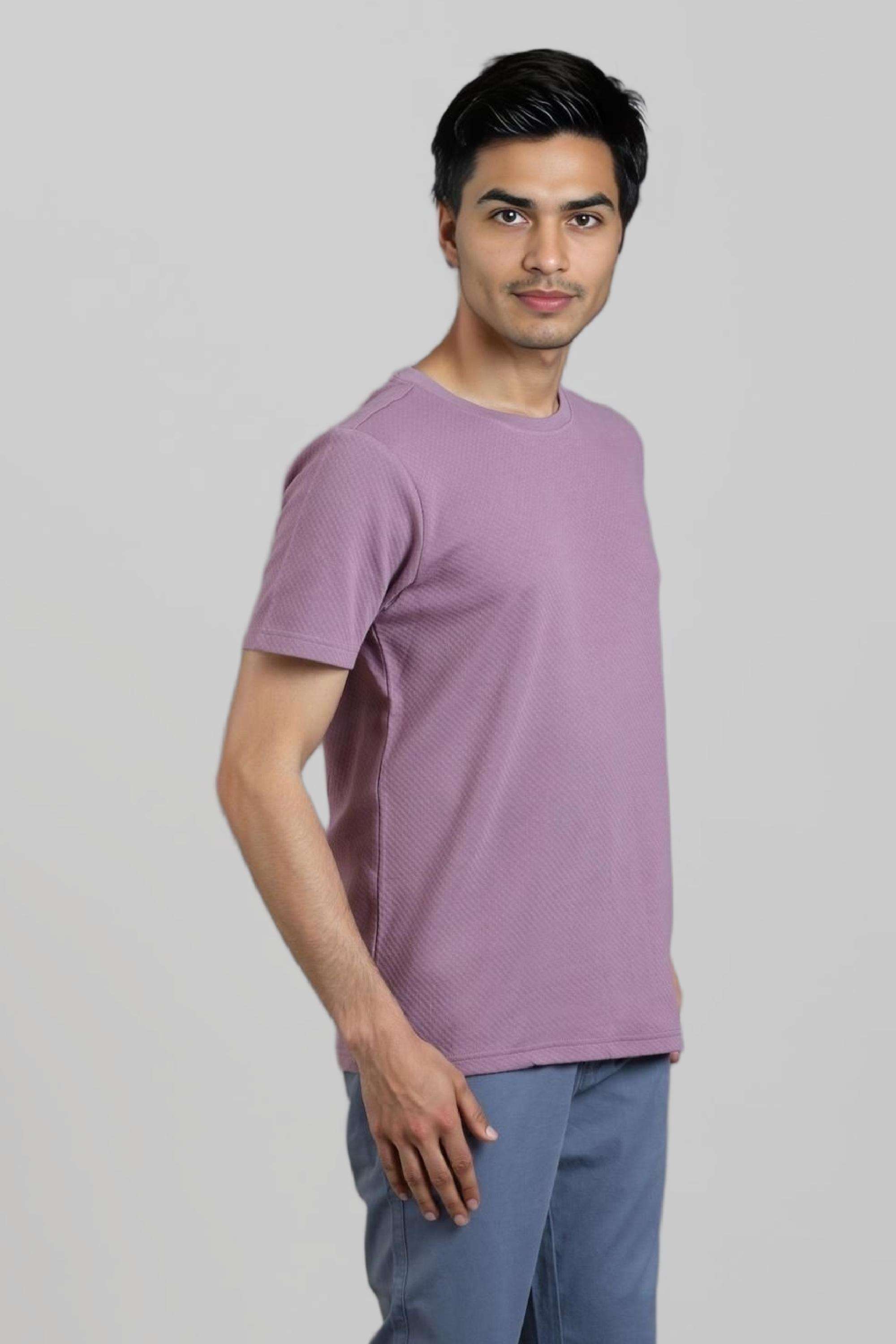 Blended-Fabric-Regular-Fit-Men-T-Shirt
