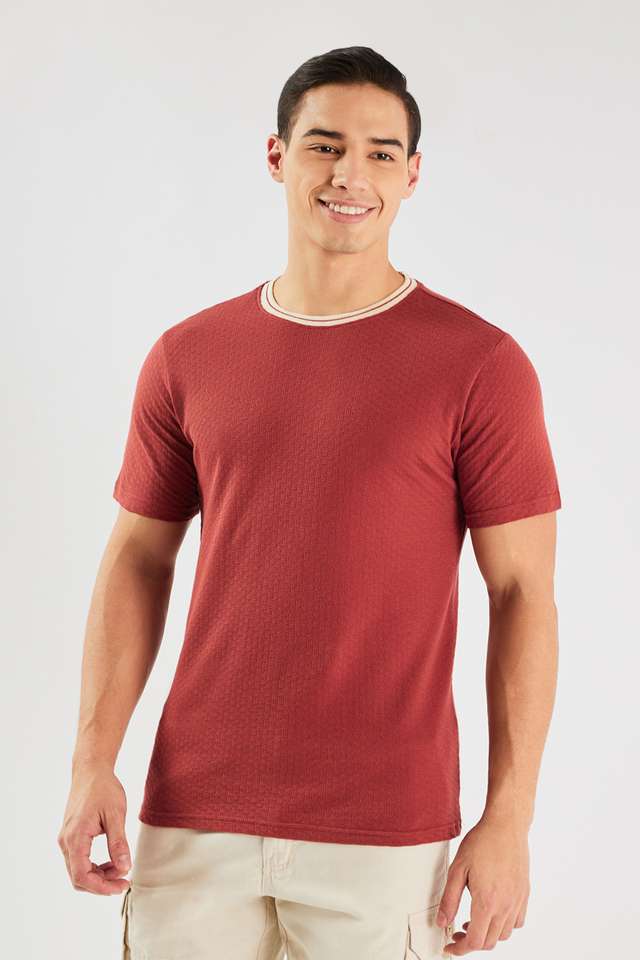 Solid-Cotton-Round-Neck-Men-s-T-Shirt