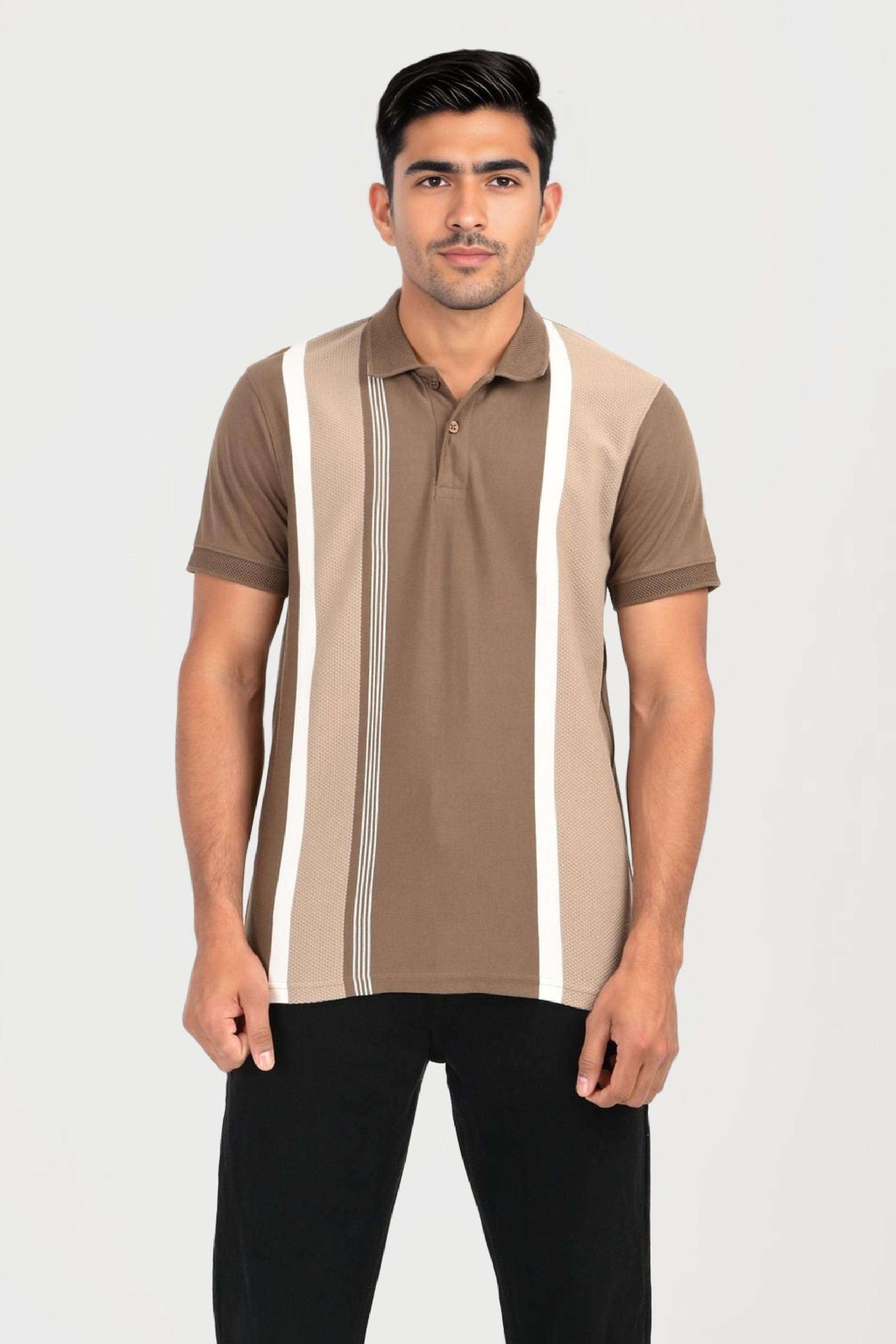 Stripes-Cotton-Blend-Polo-Men-s-T-Shirt