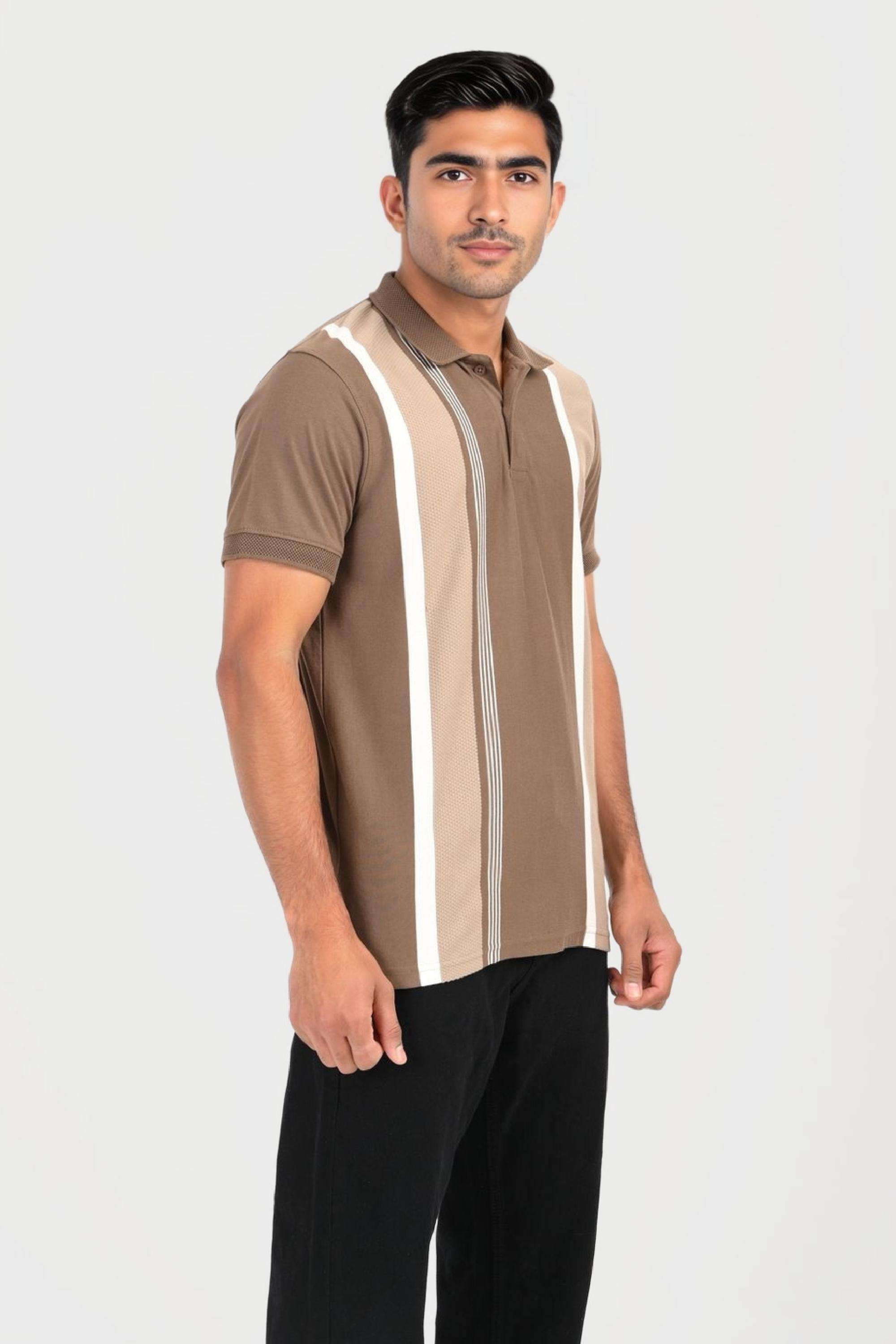 Stripes-Cotton-Blend-Polo-Men-s-T-Shirt