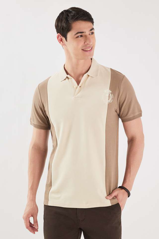 Color-Block-Cotton-Polo-Men-s-T-Shirt