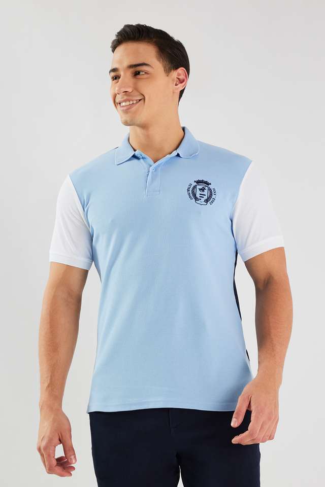 Color-Block-Cotton-Polo-Men-s-T-Shirt