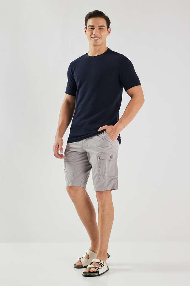 Textured-Blended-Fabric-Round-Neck-Men-s-T-Shirt
