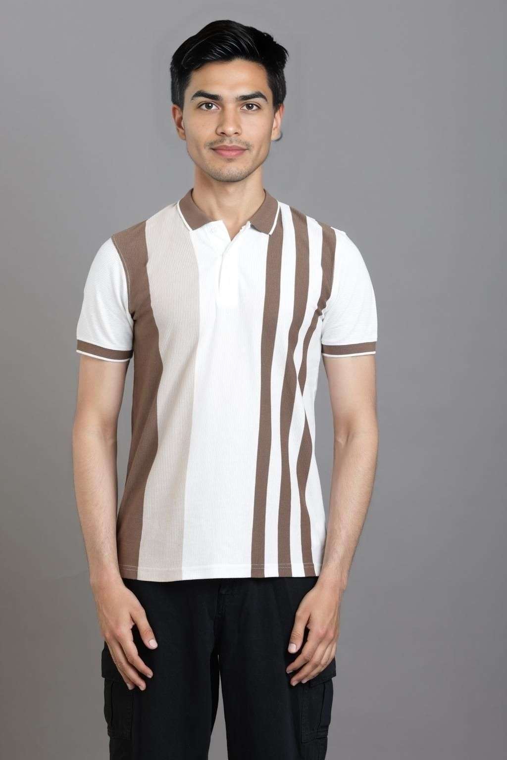 Stripes-Cotton-Blend-Polo-Men-s-T-Shirt